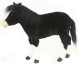Мягкая игрушка Hansa Карликовый конь Черный 70 см 5453