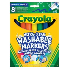 Набір фломастерів широка лінія (ultra-clean washable), 8 шт Crayola 256348.012