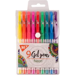 Набор гелевых ручек YES Neon 9 шт. 420432
