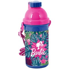 Пляшка BARBIE 500 мл з регульованим ремінцем, макс темп 60ºC BPA FREE Paso BAP-3021, Синій