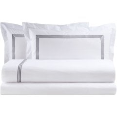 Постель цв. GRIGIO (простыня 280*260, пододеяльник 220*240, 2 наволочка 50*80) Biancoperla