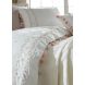 Постель пике Dantela Vita Royal белая (4 наволочки 50x70+5 см, простыня 240x260, покрывало 240x260) ROYAL, евроразмер