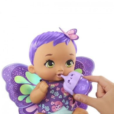 Пупс Фиолетовые крылышки с бутылочкой, My Garden Baby GYP11
