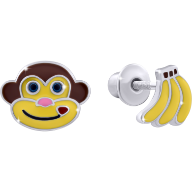Сережки Мавпочка з бананами UMA&UMI 210571400605