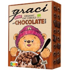 Завтрак сухой готовый органический Кольца овсяные со вкусом шоколада (300г) 4751019531424