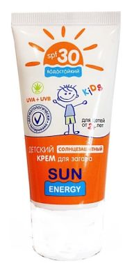 Сонцезахисний крем для засмаги SPF30 Sun Energy 50 мл