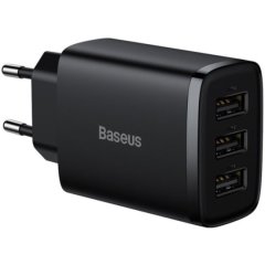 Зарядное устройство для Baseus Compact 3U 17W CCXJ020101 черный