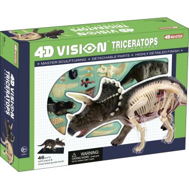 3D Пазл 4D Master Динозавр Трицератопс, 42 элемента 26093