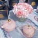 Аромадифузор Мікс рожевих троянд в бутоні в прозорому склі Cote noire HCF09
