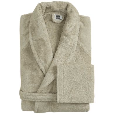 Банный халат 100% хлопок, р. M, цв. PREALPI Biancoperla Бежевый PERLA