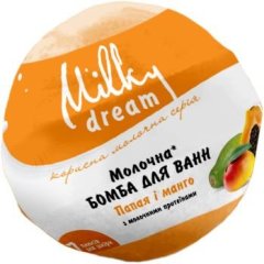 Бомба для ванн Молочна, папая і манго 100 г, Milky Dream 639 4820205300639