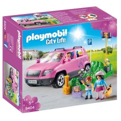 Автомобіль Playmobil City Life Series сімейний з паркувальним відсіком рожевий 9404