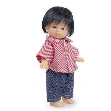 Кукла Дети Мира: Мальчик с одеждой азиат 18 см The Doll Factory Kids of a world 01.63006