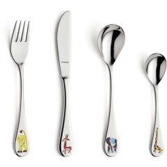 Детский набор столовых приборов Сафари, 4 предм., серебро Amefa 5015734292800