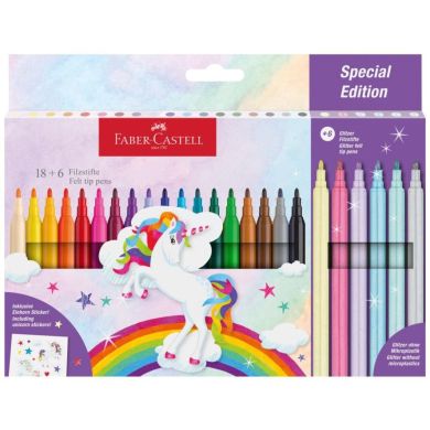 Фломастери 24 кольори Felt Tip Unicorn, картонна упаковка 554221