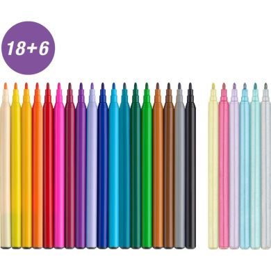 Фломастери 24 кольори Felt Tip Unicorn, картонна упаковка 554221