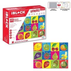 Игровой набор 2в1 доска для рисования+пазл IBLOCK арт PL-921-278, 144деталей, в коробке 29,5*6,5*25 см
