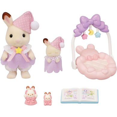 Ігровий набір Sylvanian Families Шоколадні кроленята з колискою 5806
