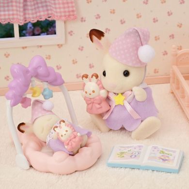 Ігровий набір Sylvanian Families Шоколадні кроленята з колискою 5806