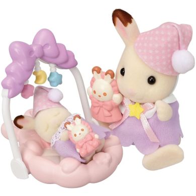 Ігровий набір Sylvanian Families Шоколадні кроленята з колискою 5806