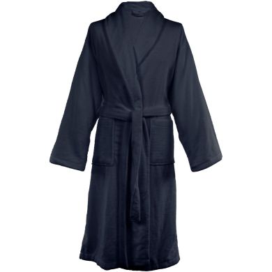 Халат TRIGA S/M унисекс, темно-синий Tiseco 3634NAVYBLUE