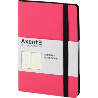Книга записна Partner Soft, 125x195, 96 аркушів, крапка, рожева Axent 8312-10-A