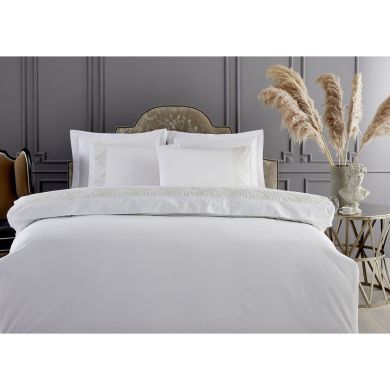 Комплект постельного белья PASCALE CREAM-SILVER, евроразмер PEPPERHOME PASCALE 0146, евророзмір
