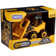 Конструктор 1011 на шурупах, погрузчик, отвертка, кор., 29-21-15 см. 1011