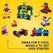 Конструктор LEGO Classic Кубики и колеса 653 деталі 11014