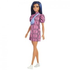 Кукла Barbie Барби Модница в платье с принтом под змеиную кожу GXY99