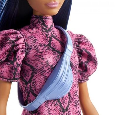 Лялька Barbie Барбі Модниця в платті з принтом під зміїну шкіру GXY99