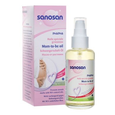 Масло від розтяжок для вагітних 100мл Sanosan Mama Anti-Stretch Mark Oil 89439