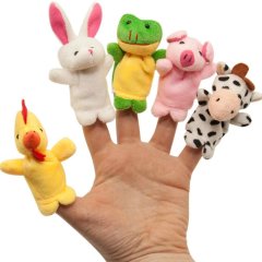 Набір іграшок Baby Team «Веселі пухнастики на пальці» 8710, Різнокольоровий