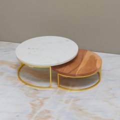 Подносы Garnet на ножках, набор из 2 штук 31.75x31.75x13.25 Be Home 58-7101