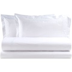 Постель цв. WHITE (простыня 280*260, пододеяльник 220*240, 2 наволочки 50*80) Biancoperla