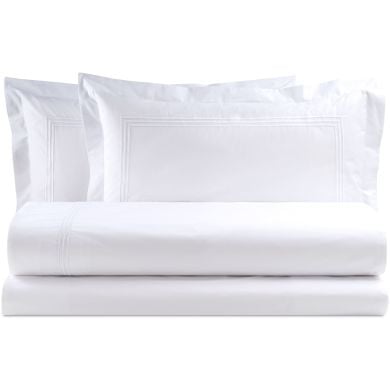 Постель цв. WHITE (простыня 280*260, пододеяльник 220*240, 2 наволочки 50*80) Biancoperla