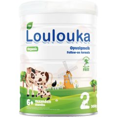 Суміш дитяча з коров'ячого молока №2 органічна з 6 місяців 900 г Loulouka  8719326287874