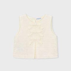 Топ девушка с бантами Mayoral 92 Кремовый 3024
