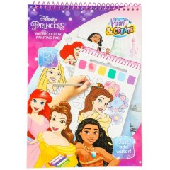 Водна розмальовка 24 аркуші Disney Princess Disney DP24355