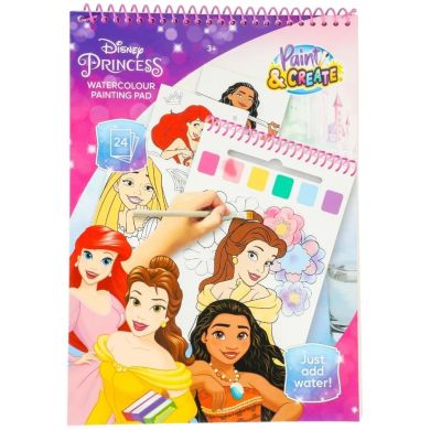 Водна розмальовка 24 аркуші Disney Princess Disney DP24355