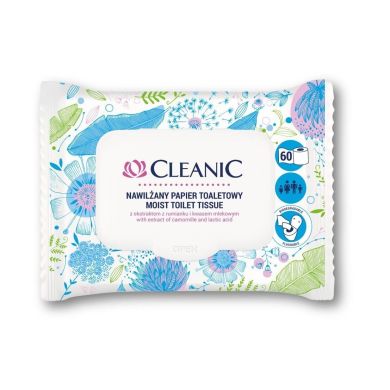 Вологий туалетний папір Cleanic 60 шт CLN24965