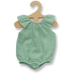 Боди из муслина, мятный, на игрушку высотой 35-45 см. Heless 1412