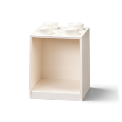 Декоративна полка для зберігання книг Х4 біла Lego 41141735