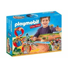Конструктор Playmobil Play Map Мотокросс 9329