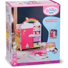 Игровой набор BABY BORN ГАРДЕРОБ С РАДУГОЙ И уткой (свет, звук) 836040