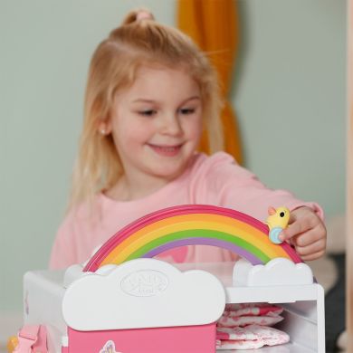 Ігровий набір BABY BORN ГАРДЕРОБ З ВЕСЕЛКОЮ ТА КАЧЕЧКОЮ (світло, звук) 836040