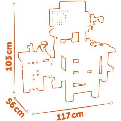 Игровой набор Блэк+Деккер. Мега Мастерская 3 в 1, 100 аксес., 56х34х103 см, 3+ 360726