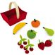 Игровой набор Janod Корзина с фруктами J06577, Красный