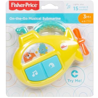 Интерактивная игрушка Fisher Price On the go Музыкальная субмарина GFX89, Разноцветный