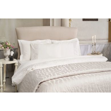 Комплект постельного белья STELLA CREAM, евроразмер PEPPERHOME STELLA 4402, евророзмір